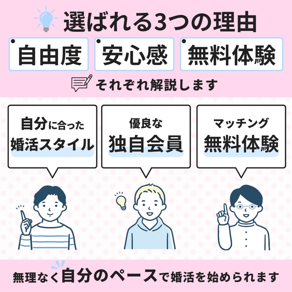 ツヴァイが選ばれる3つの理由を解説